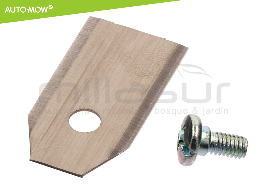 ENSEMBLE DE 9 LAMES HAUTE DURABILITÉ 0,6 mm ET VIS POUR ROBOT TONDEUSE — free download